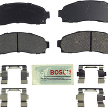 Bosch BE913H Blue Disc Brake Pad Set with Hardware for Select Chevrolet Equinox, Pontiac Torrent, and Saturn Vue Vehicles - FRONT