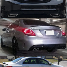 Cuztom Tuning Fits for 2015-2020 Mercedes Benz W205 C300 C400 C450 C43 4MATIC AMG Style Carbon Fiber Accent Rear Trunk Spoiler Wing