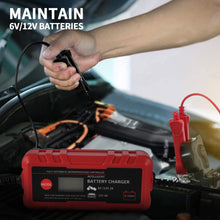 Adakiit 6/12V 4A Smart Battery Charger/Maintainer Fully Automatic 8-Stages Trickle Charger for Automotive Car Motorcycle Lawn Mower Marine Boat RV ATV Sealed Lead Acid Battery