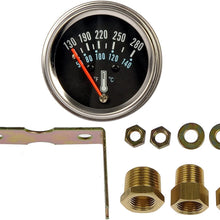 Dorman 7-111 Water Temperature Gauge - Mechanical, Chrome, Black