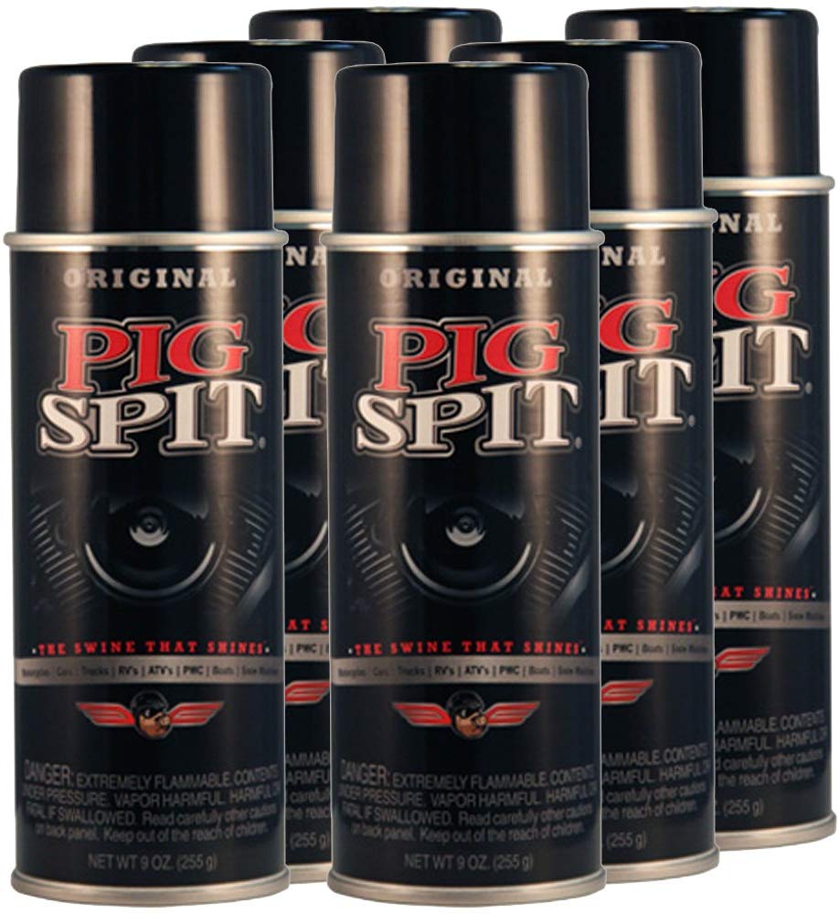 Pig Spit Original Detailer Aerosol Spray - 9 oz Can - (6) Pack