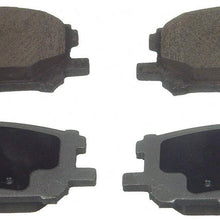Wagner ThermoQuiet QC1005 Ceramic Disc Pad Set With Installation Hardware, Front