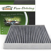 FUN-DRIVING Macrofiber Cabin Air Filter,Microfilter,Long-Fiber,Replacement for 64119237554/64119237555