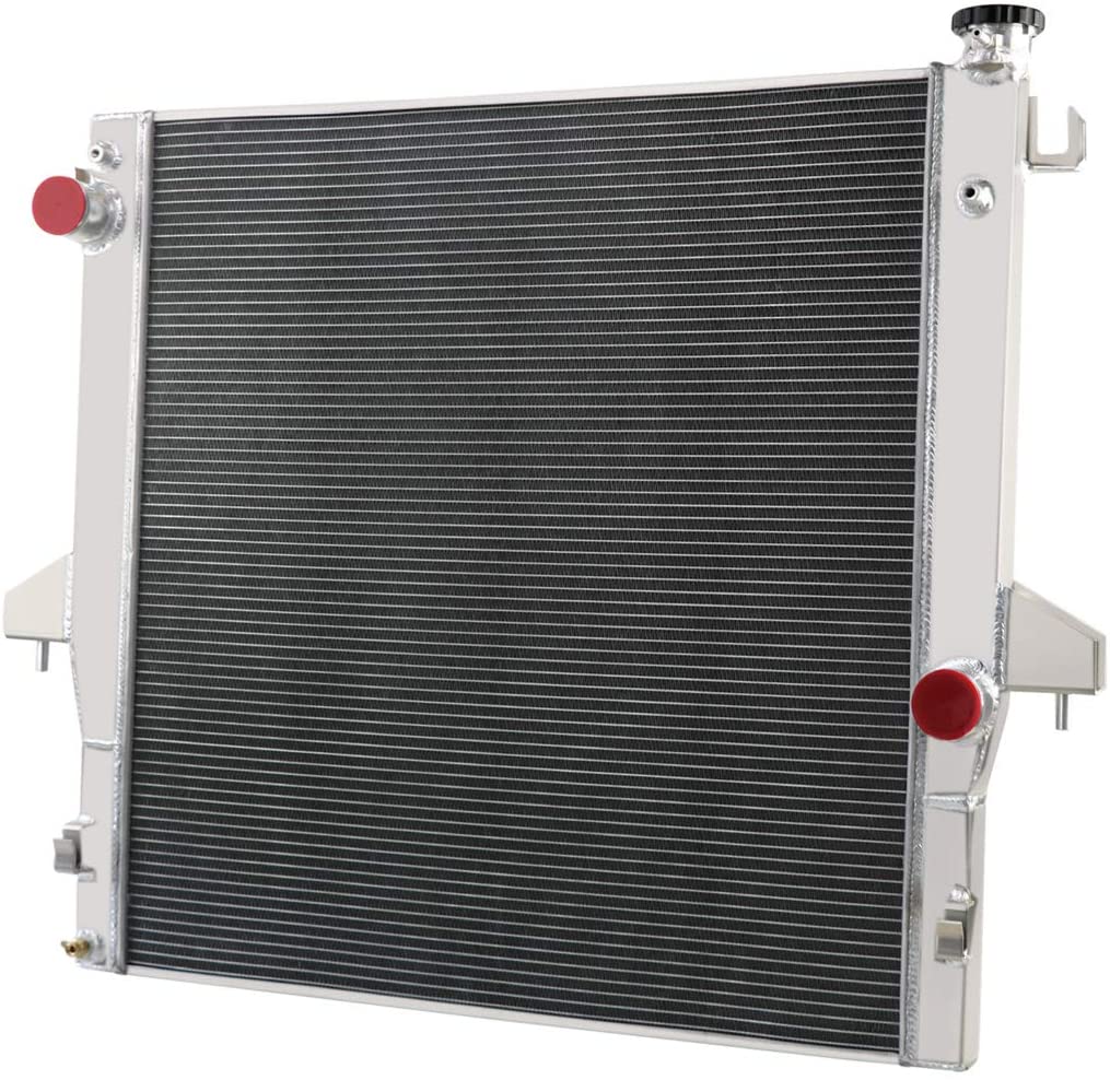 Primecooling 55MM 3 Row Core Aluminum Radiator for 2003-09 Dodge Ram 2500 3500 (Fits: 5.9L 6.7L Diesel OHV Cummins)