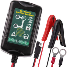 6V 12V 1.5A Trickle Battery Charger, Universal Power Battery Maintainer for Car, Automotive, Vehicle, Motorcycle, Lawn Mower, Marine, Boat, Snowmobile, ATV, RV, SLA AGM GEL CELL Lead Acid Battery