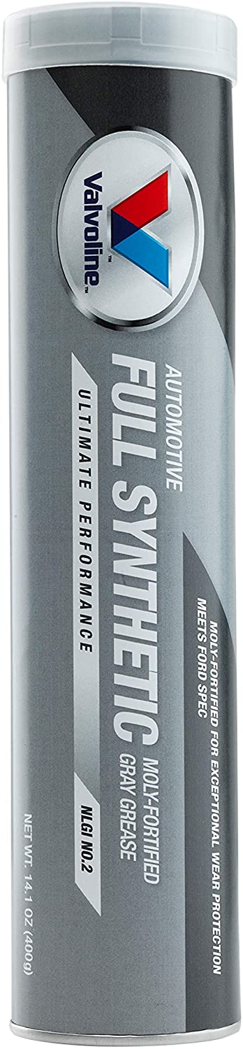 Valvoline Moly-Fortified Gray Full Synthetic Grease 14.1 OZ Cartridge