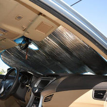 BDK AS- 601_AM Palm Tree Tropical Island Sunset Auto Windshield Sun Shade (for Car SUV Truck-Bubble Foil Folding Accordion) - AS-601__AM