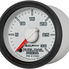 Auto Meter 8586 2-1/16" 0-30000 PSI Fuel Rail Pressure Gauge for 2003-2007.5 Dodge Cummins 5.9L GM Duramax LB7 and LLY