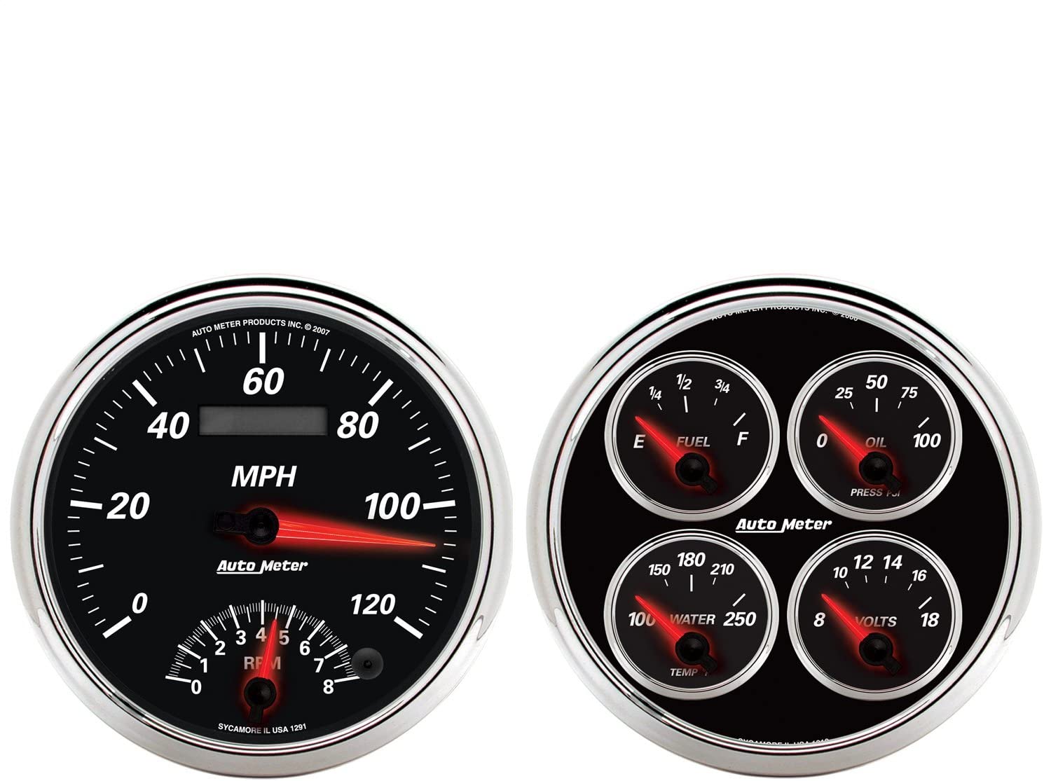 Auto Meter 1204 Designer Black II 5