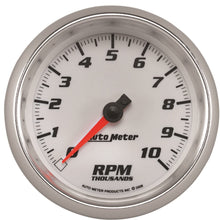 AUTO METER 19798 Gauge Tachometer (Pro-Cycle 3 3/8", 10K RPM, White, Pro-Cycle)