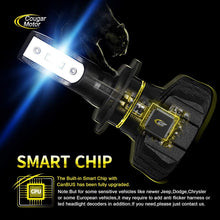 Cougar Motor 9005 Led headlight bulbs, 9600Lm 6500K (HB3) Fanless All-in-One Conversion Kit - 3D Bionic Technology