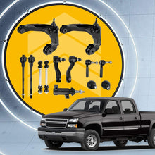 Front Control Arm Kit Compatible with 2000-2012 Chevrolet Avalanche/Silverado/Suburban, 2000-2012 GMC Sierra Yukon XL, 2003-2009 Hummer H2 (Fit 8-Lug Models Only)