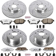 Power Stop K092-26 Front & Rear Z26 Street Warrior Brake Kit Nissan