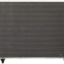 VioletLisa All Aluminum Air Condition Condenser 1 Row Compatible with 2002-2006 MPV 3.0L V6 Without Oil Cooler