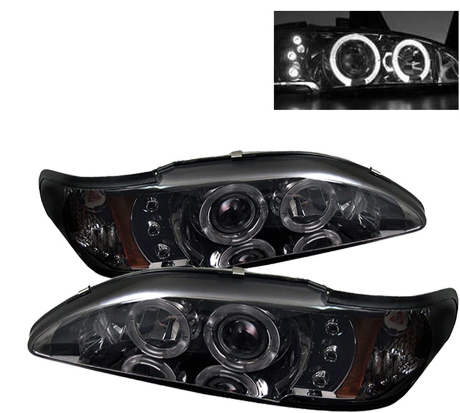 Spyder Auto 5010414 LED Halo Projector Headlights Chrome/Smoked