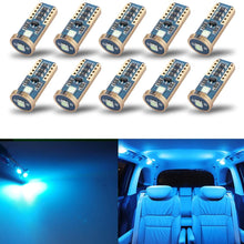 iBrightstar Newest Extremely Bright Wedge T10 168 194 LED Bulbs For Car Interior Dome Map Door Courtesy License Plate Lights, Blue