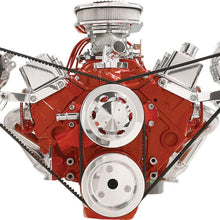 NEW BILLET SPECIALTIES SBC POLISHED ALTERNATOR & A/C COMPRESSOR BRACKETS, SIDE MOUNT, FOR SMALL BLOCK CHEVY SHORT WATER PUMP