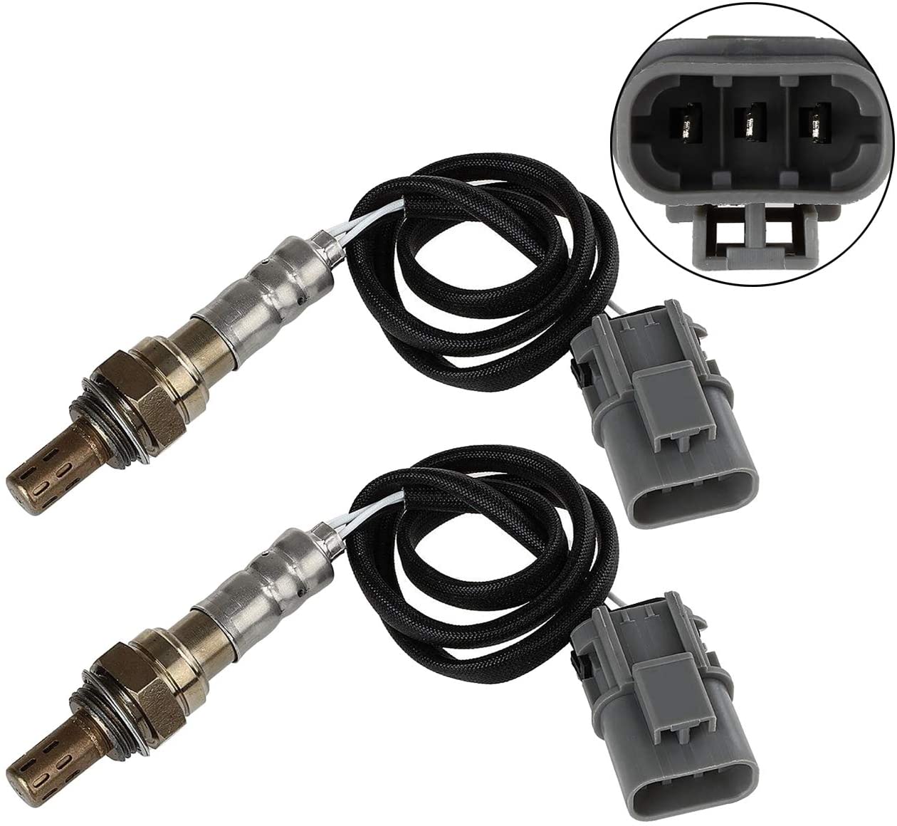 2Pcs Upstream 02 Oxygen O2 Sensor 234-3087 234-3087 Oxygen Sensor for Infiniti J30 Q45 300ZX 3.0L 4.1L 4.5L