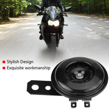 Motorcycle Horns, Motorcycle Universal Waterproof Electric Horn Round Loud Speaker for Scooter Moped Dirt Bike