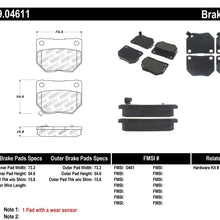 StopTech 309.04611 Street Performance Rear Brake Pad