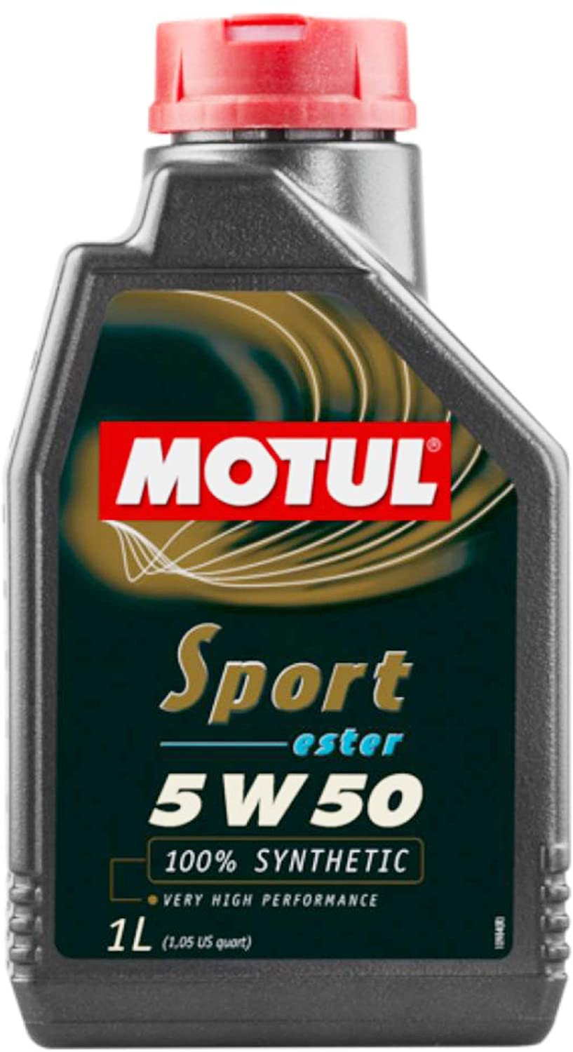 Motul 103048 Sport 5w50 1 Liter, 1 Large, 1 Pack, 33.81 Fluid_Ounces