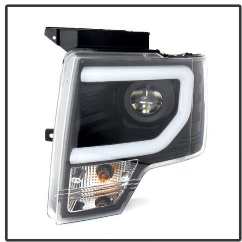Spyder Auto Projector Style Headlights Black/Clear, PRO-YD-FF15013-LBDRL-HID-BK