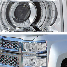 For 14-16 Chevy Silverado 1500 LED Projector Pair Headlights Headlamps Clear len/Reflector Lamp