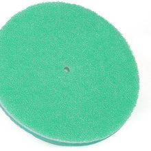Round Shape Mushroom Head Air Filter Replacement Sponge 3 Layers 20×250mm (Green)