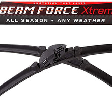 Beam Force XTREME 26”+16” Wiper Blades w/Japanese Fukoku Rubber for Longest Life, 6-MO Warranty (Pair)