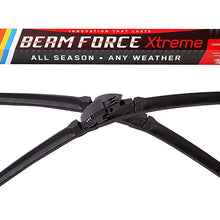 Beam Force XTREME 24”+19” Wiper Blades w/Japanese Fukoku Rubber for Longest Life, 6-MO Warranty (Pair)