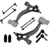 Detroit Axle - New 10-Piece Front Suspension Kit - (2) Front Lower Suspension Control Arms & Ball Joints, (2) Front Stabilizer Sway Bar Links, (4) Front Inner & Outer Tie Rods for Flex Taurus Lincoln