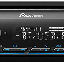 Pioneer Single Din Built-In Bluetooth, MIXTRAX, USB, Auxiliary, Pandora, Spotify, iPhone, Android and Smart Sync App Compatibility Car Digital Media Receiver / Includes Alphasonik Earbuds