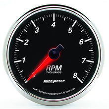 Auto Meter 1296 Designer Black II 3-3/8" 8000 RPM In-Dash Tachometer Gauge