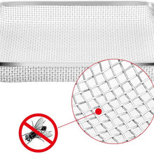 BougeRV RV Flying Insect Screen RV Furnace Vent Cover RV Bug Screen Covers Water Heater Screen Stainless Steel Mesh for RVs/Campers/Trailers (3Pack)