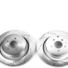 Power Stop JBR1386XPR Rear Evolution Drilled & Slotted Rotor Pair