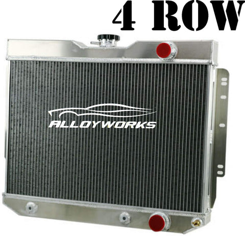 ALLOYWORKS 4 Row All Aluminum Radiator for 1959-1965 Chevy Impala/Bel Air/El Camino/Biscayne/GMC AT/MT PRO