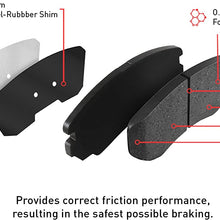 Front Set Dynamic Friction Company 5000 Advanced Brake Pads 1551-1737-00