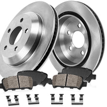 Callahan FRONT 305 mm Premium OE 5 Lug [2] Brake Rotors + [4] Ceramic Brake Pads + Hardware + CRK01609