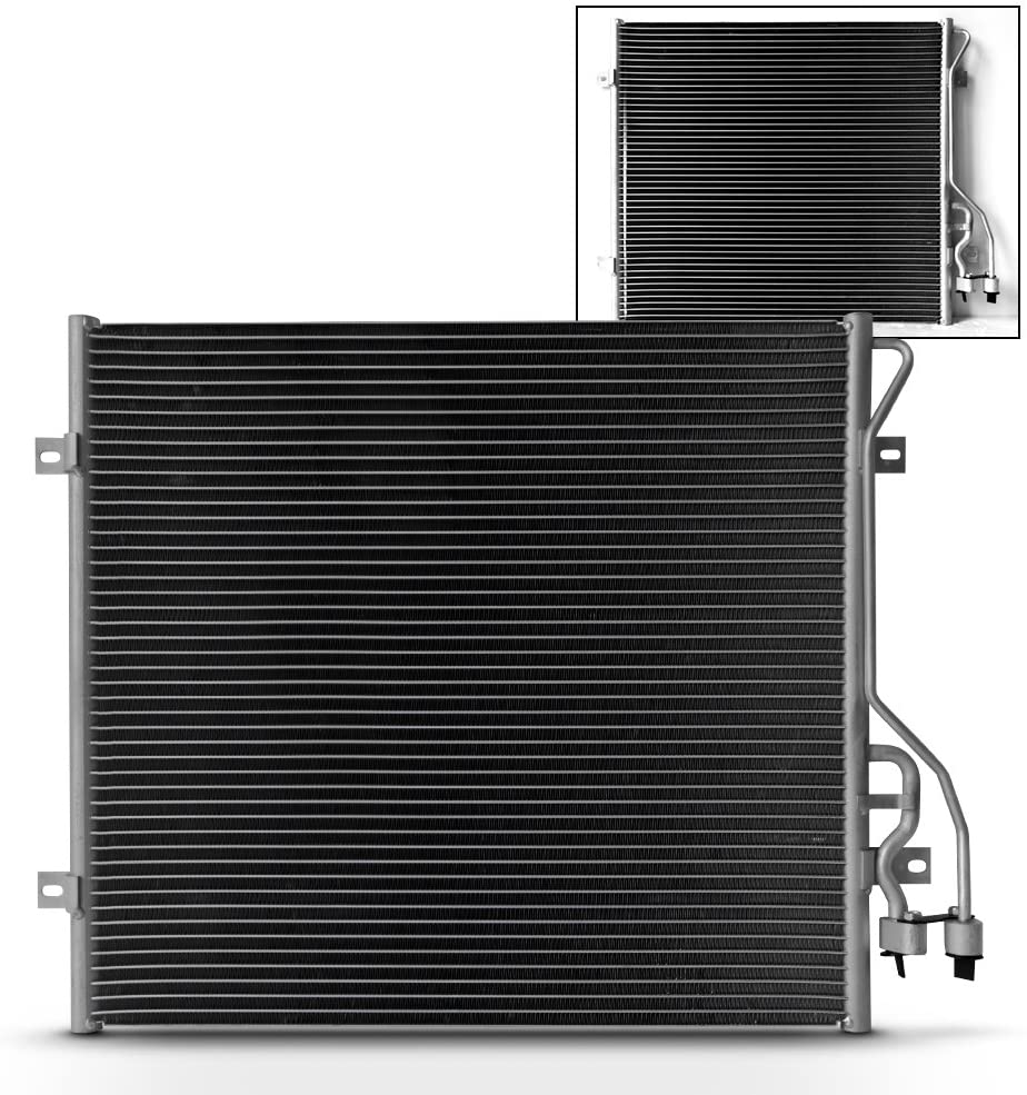 For NEW 7-3058 Aluminum A/C Condenser Replacement For 2002 2003 2004 2005 Jeep Liberty 2.4L 3.7L Engine