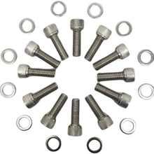 Z Whip SBC Stainless-Steel Intake Manifold Bolt Kit 3/8-16 1” BOLTS Compatible with Chevrolet Chevy V8 Small Block Engines 265 283 305 327 350 383 400 5.0L 5.7L TPI TBI 1955-1995 Gen I heads