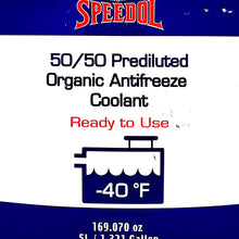 Speedol Universal All-Season Premium Organic Antifreeze/Coolant 1.321 Gal (5 Liter) | Ready to Use 50/50 Prediluted | Down to -40°F (-40°C) High Performance Coolant for Gasoline and Diesel Engines