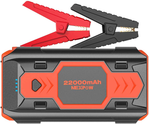 Battery Starter for Car, NEXPOW 2500A 22000mAh Portable Car Jump Starter Q9B (up to 8.0L Gas/8L Diesel Engines) 12V Auto Battery Booster Pack with USB Quick Charge 3.0, Type-C