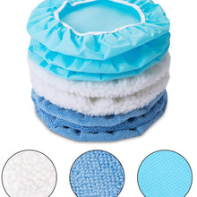 20 Pieces Car Polisher Pad Bonnet Microfiber Max Baxer Bonnet Polishing Bonnet Buffing Pad Cover (5-6 Inches)