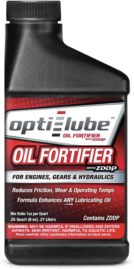 Opti-Lube Oil Fortifier with ZDDP (Zinc): 8 Ounce, Treats up to 8 Quarts of Oil