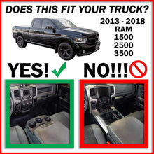 Red Hound Auto Center Console Organizer System Vehicle Insert Compatible with Dodge Ram 1500 2500 3500 2013 2014 2015 2016 2017 2018 Black Anti-Rattle Only FITS FOLD Down Console Seat Made in USA