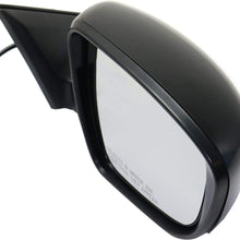 Kool Vue Mirror Compatible with Nissan Rogue 2016-2018 Passenger Side Power Manual Folding Non-Heated (Jpn Blt 2016)/(Kor Blt 2018)/(USA Blt 2017-2018) Paintable