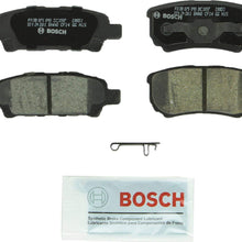 Bosch BC1037 QuietCast Premium Ceramic Disc Brake Pad Set For Select Chrysler 200, Sebring; Dodge Avenger, Caliber; Jeep Compass, Patriot; Mitsubishi Lancer, Outlander; Rear