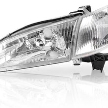AUTOSAVER88 Headlight Assembly Compatible with 1998-2000 Toyota Corolla +Front Signal Lights (Driver and Passenger Side)