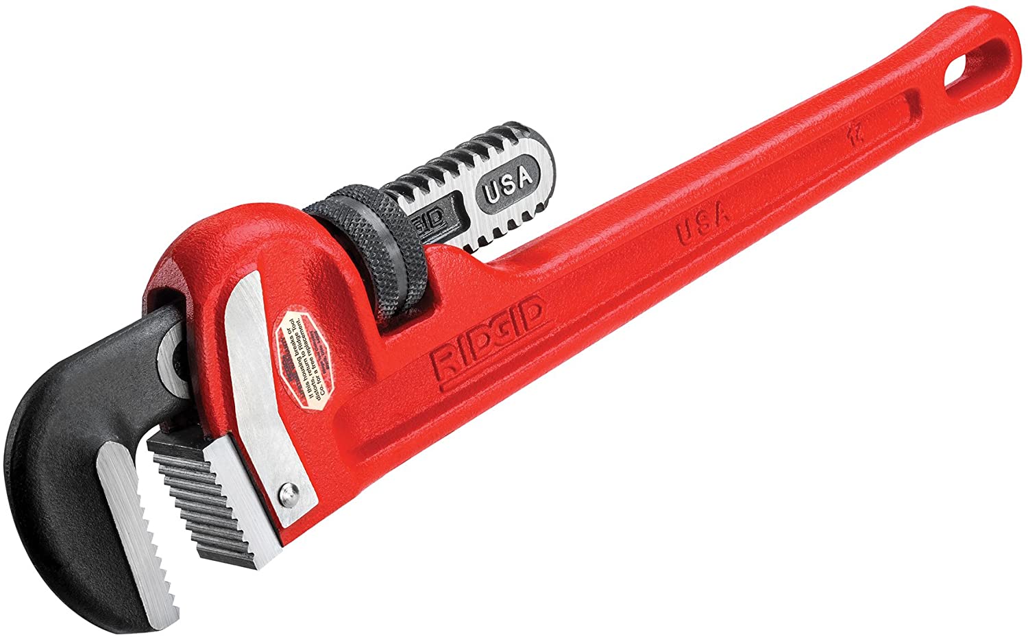 RIDGID 31020 Model 14 Heavy-Duty Straight Pipe Wrench, 14-inch Plumbing Wrench