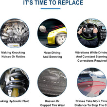 ECCPP Front Sway Bar End Links fit for 2003-2010 Pontiac Vibe 2005-2010 Scion tC 2003-2019 Toyota Corolla 2018 Toyota Corolla iM 2003-2014 Toyota Matrix 2001-2009 Toyota Prius 2pcs K80230